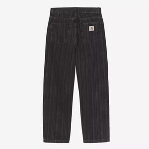 Carhartt WIP Men's Ryland Pant Black Striped Size 34 NWOT
